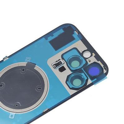 iPhone 16 Pro Max - Rear Housing Glass + Camera Lens + Metal Plate + Magsafe Magnet (White Titanium)