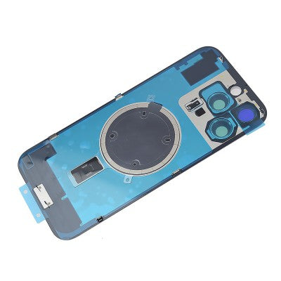 iPhone 16 Pro Max - Rear Housing Glass + Camera Lens + Metal Plate + Magsafe Magnet (White Titanium)